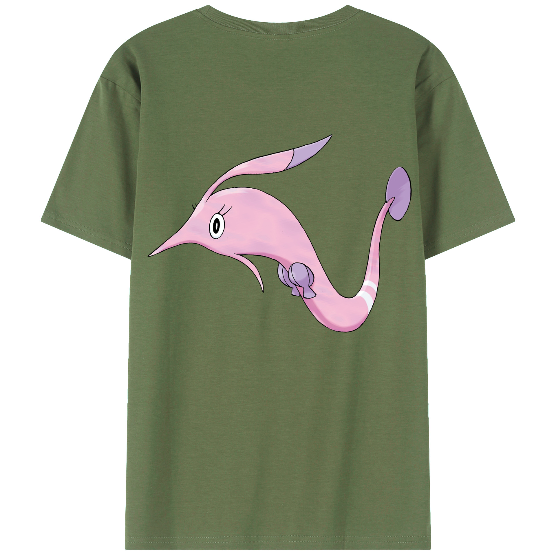 （画像用） ポケットモンスター Pokémon 綿100％ メンズ半袖Tシャツ（バックプリント） 通気性